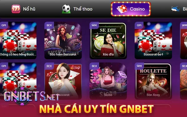 Cổng game thể thao trực tuyến uy tín hàng đầu GNBET