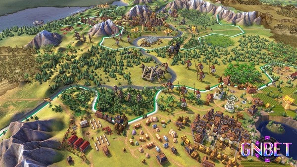 Game Civilization VI có đồ họa mang phong cách sáng sủa và chi tiết vô cùng sống động