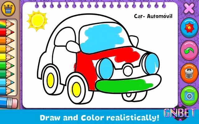 Game Coloring & Learn là một tựa game tô màu đơn giản giúp bé phát triển tư duy bản thân