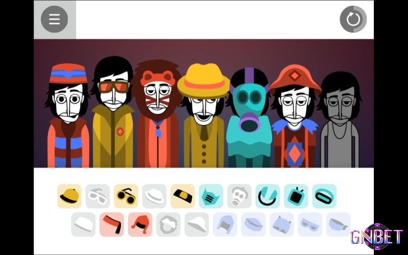 Incredibox tạo nhạc qua phụ kiện thay vì nốt nhạc