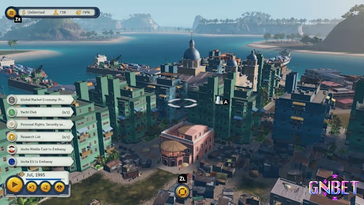 Gameplay cho phép tự do sáng tạo, xây dựng thành phố