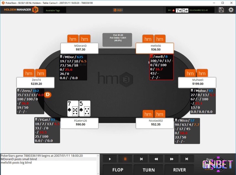 Phân tích số liệu qua phần mềm là cách tối ưu để nâng cao trình độ chơi Poker online.