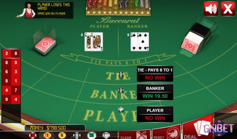 Người chơi có thể làm Banker và tự quyết định rút bài trong giới thiệu bài baccarat truyền thống