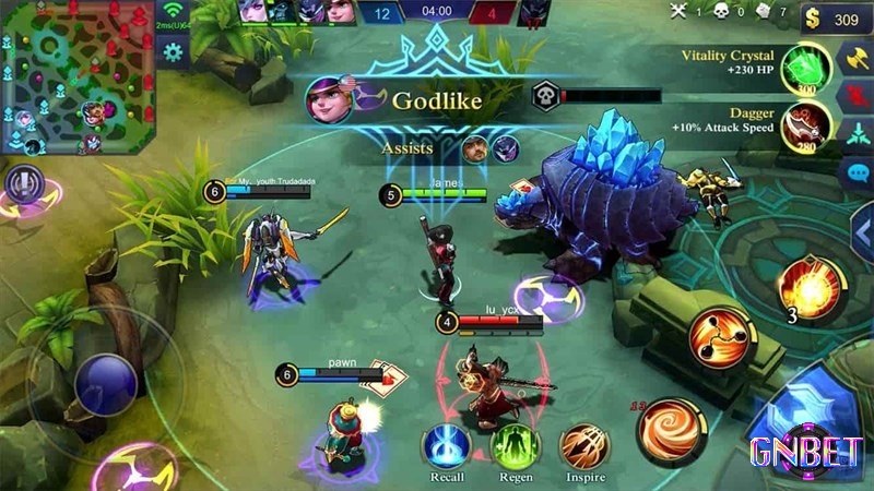 Các chế độ đấu đa dạng và bản đồ quen thuộc trong game giống LOL mobile