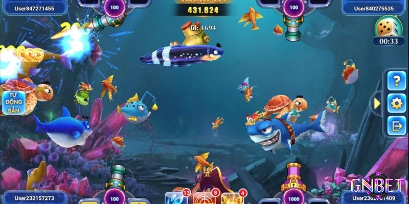 Đồ họa sắc nét, hệ thống vũ khí đa dạng và cơ chế minh bạch trong game bắn cá 3D.