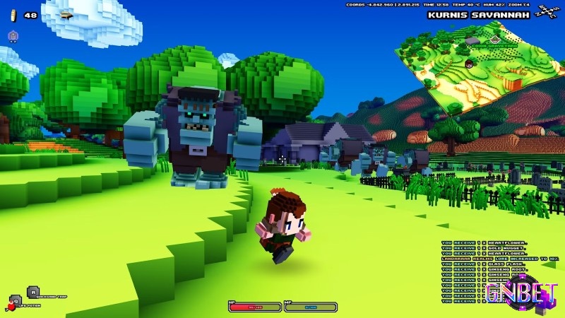 Cube World nổi bật nhờ hệ thống nhân vật tùy chỉnh và thế giới mở rộng lớn