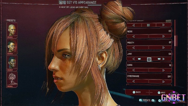 Cyberpunk 2077 cho phép tùy biến chi tiết ngoại hình nhân vật V.