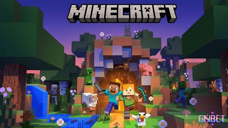 Minecraft là cái tên kinh điển trong nhóm game chơi trên pc dành cho người thích vừa sinh tồn vừa sáng tạo