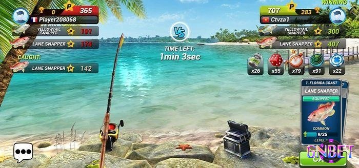 Game mô phỏng câu cá và phiêu lưu dưới nước mang trải nghiệm tương tự bắn cá.