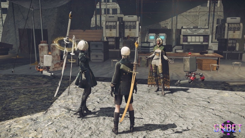 Minh họa cách game NieR: Automata hòa quyện hành động và kể chuyện độc đáo.
