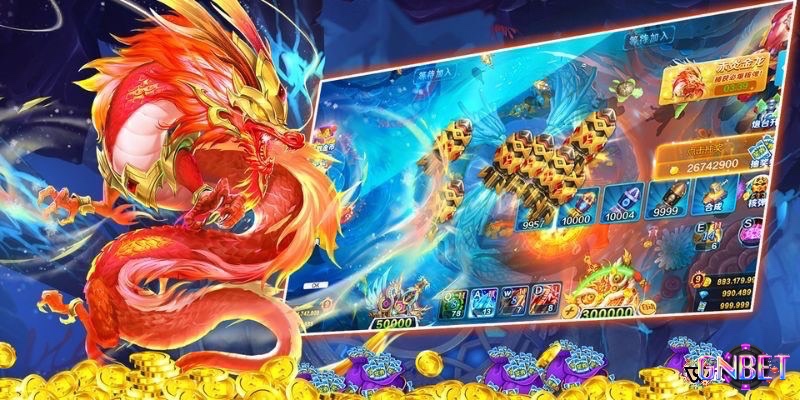 Bắn Cá Rồng thử thách kỹ năng với cá di chuyển nhanh và hệ thống pháo đa dạng