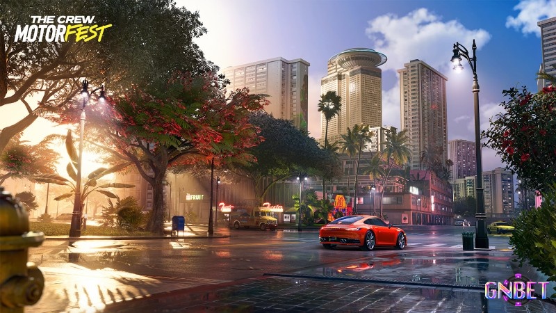 Không gian đảo được thiết kế để vừa đua vừa ngắm, tạo cảm giác lễ hội liên tục trong game The Crew Motorfest