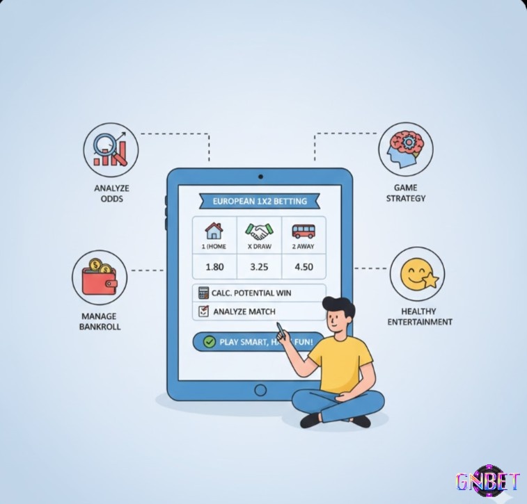 Người chơi tìm hiểu kèo Châu Âu 1x2, cách đọc và tính tiền để cá cược bóng đá một cách thông thái, giải trí