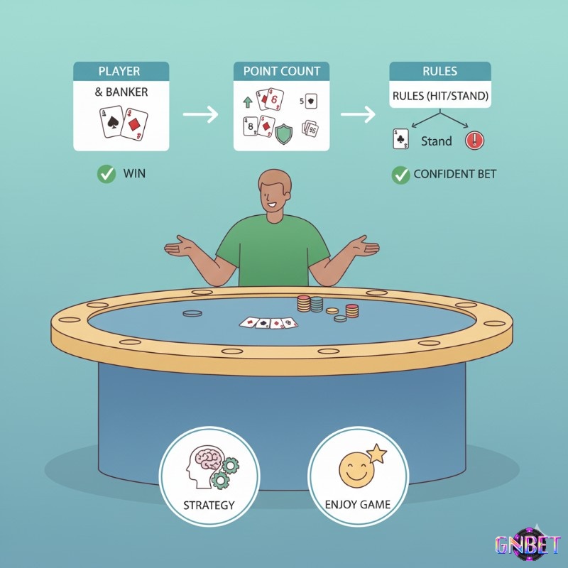 Người chơi Baccarat tự tin áp dụng kiến thức thuật ngữ trong Baccarat để đặt cược sáng suốt và tận hưởng trò chơi