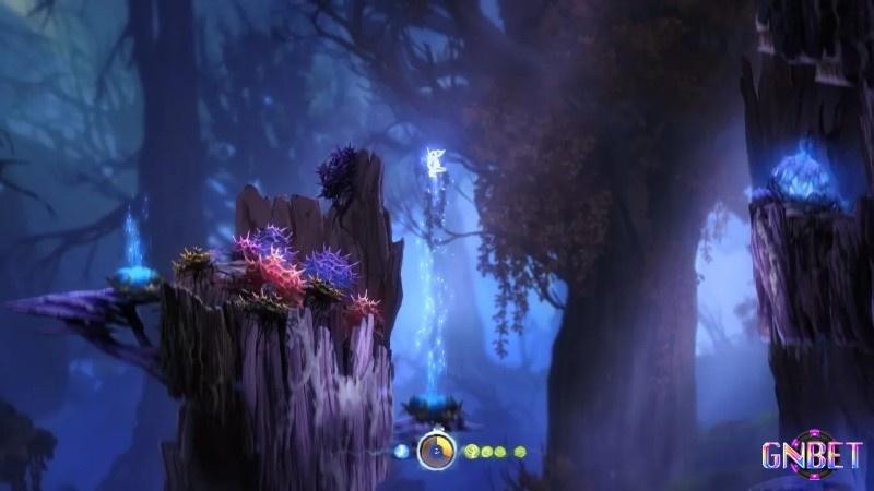 Ori bật nảy khỏi vật thể bay, hiệu ứng thời gian chậm giúp chọn hướng di chuyển chính xác