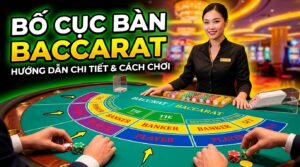 Bố cục bàn Baccarat: Hướng dẫn các cửa & cách chơi hiệu quả