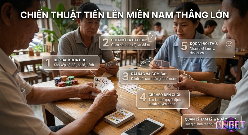 Tổng quan 5 cách chơi Tiến Lên Miền Nam giúp tân thủ thắng lớn: xếp bài khoa học, nhớ bài và đọc vị đối thủ
