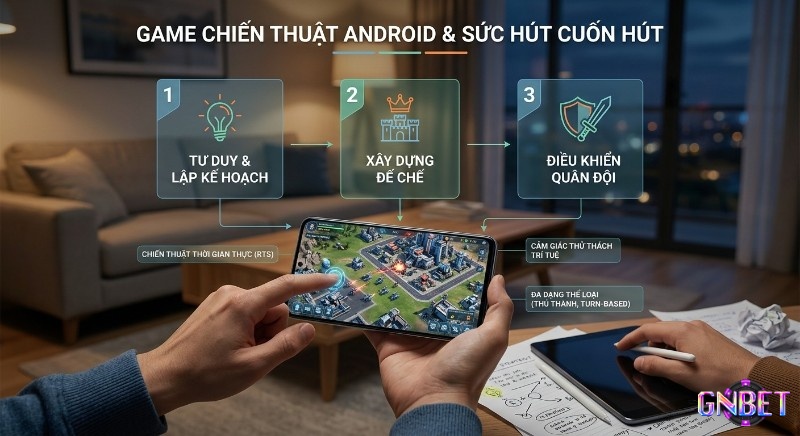 Quy trình 3 bước khám phá sức hút game chiến thuật hay nhất trên android: lập kế hoạch, phát triển đế chế, chỉ huy quân đội với thể loại RTS, Turn-based
