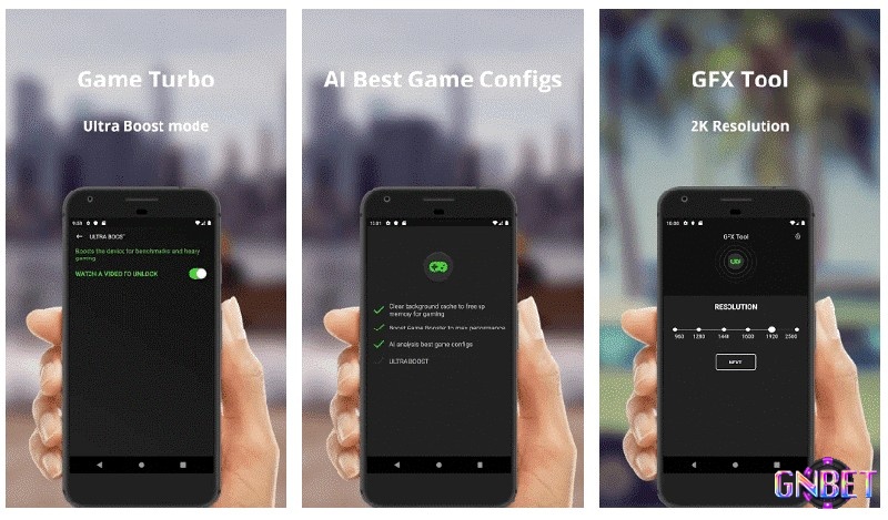 Game Booster 4x Faster Free với giao diện tối ưu game và tinh chỉnh đồ họa trên Android