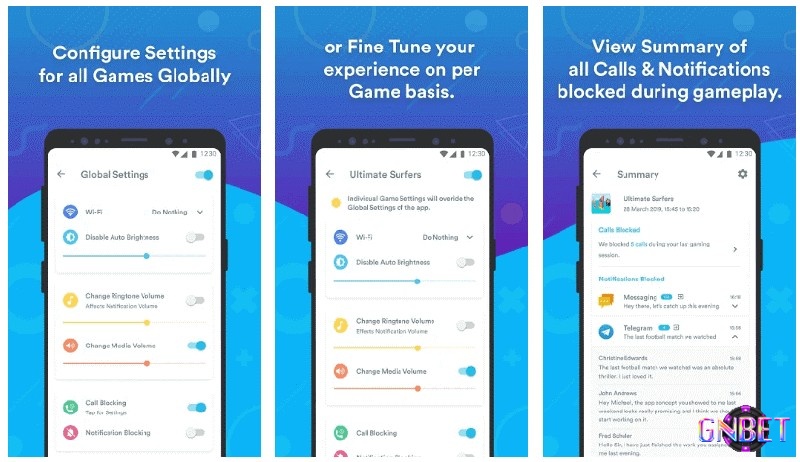 Ứng dụng Gaming Mode trên Android với tính năng chặn thông báo và cuộc gọi khi chơi game