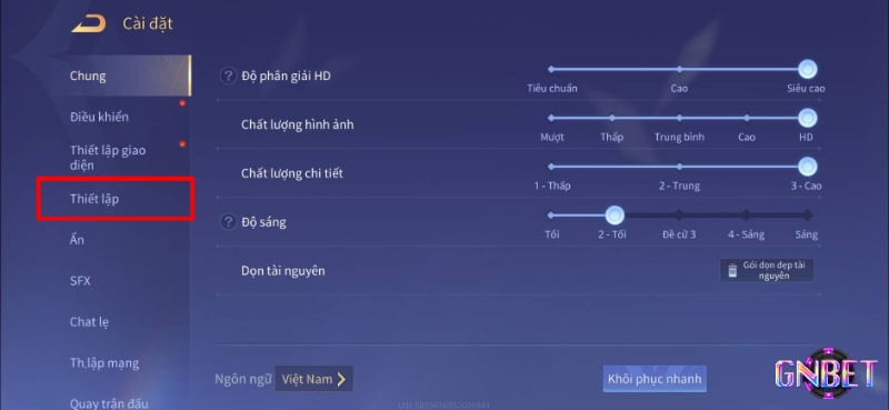 Cài đặt đồ họa game Android ở mức phù hợp để giữ hiệu năng và giảm nóng máy