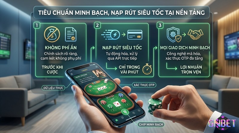 Tiêu chuẩn minh bạch WinBet không phí ẩn nạp rút siêu tốc qua API công nghệ mã hóa OTP đa tầng lợi nhuận trọn vẹn hiển thị bàn casino chip cược