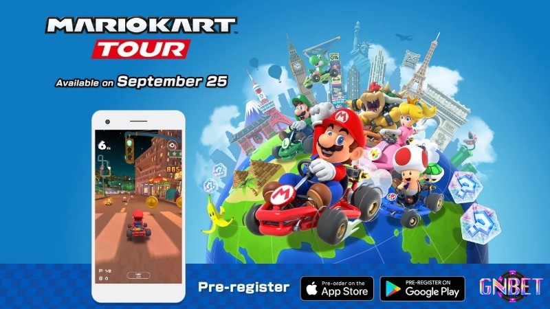 Mario Kart Tour game đua xe mobile cho cặp đôi