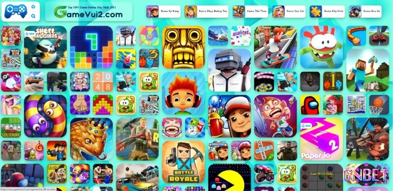 GameVui thân thiện với người Việt nhờ giao diện và danh mục dễ hiểu