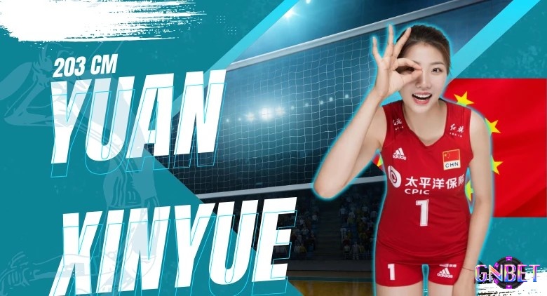Yuan Xinyue sở hữu chiều cao 203 cm và bộ kỹ năng chắn toàn diện