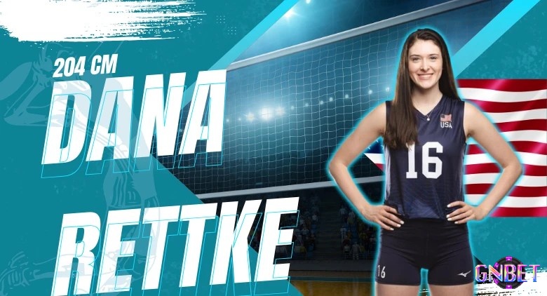 Dana Rettke kết hợp chiều cao 204 cm với khả năng chắn giữa hiệu quả