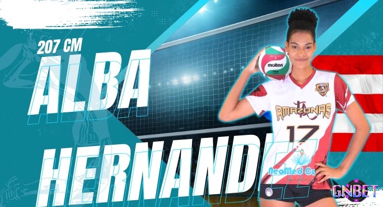 Alba Hernandez sở hữu chiều cao 207 cm cùng lợi thế chắn bóng rõ rệt