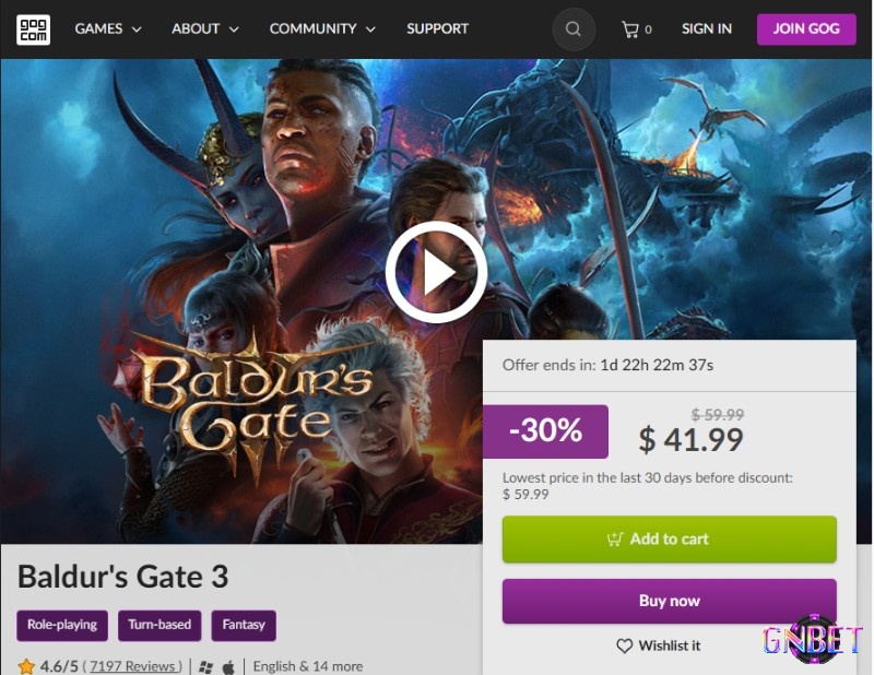 GOG phù hợp với người muốn sở hữu bản DRM-free và bộ cài offline