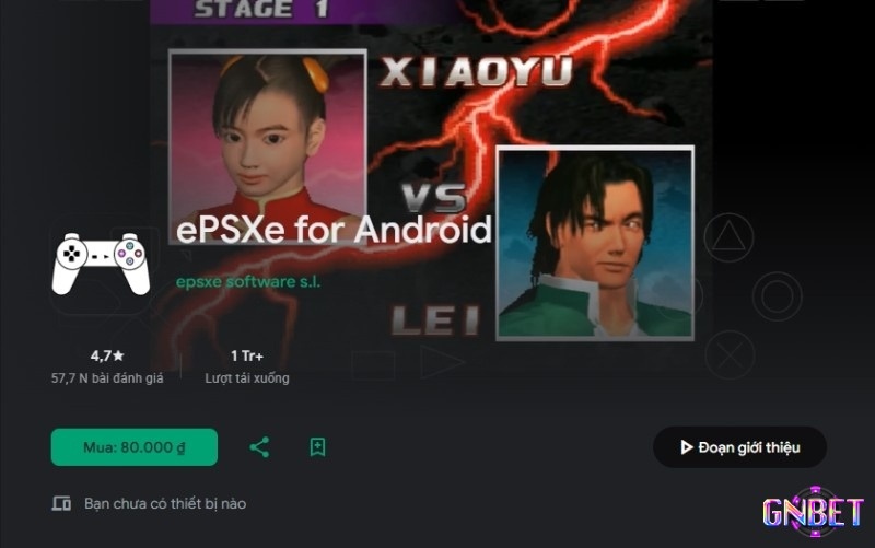 Tìm kiếm ứng dụng ePSXe for Android